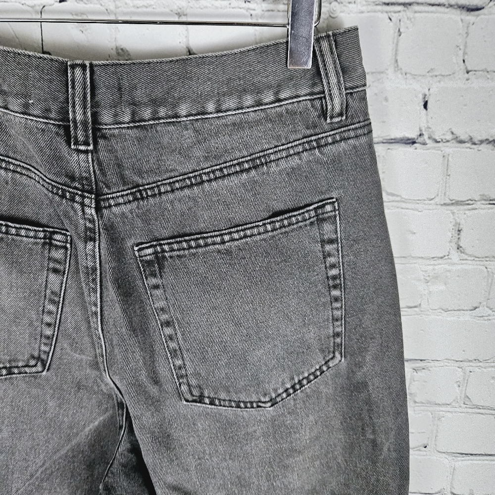 A.C.W. | high waist busted knee mom jeans